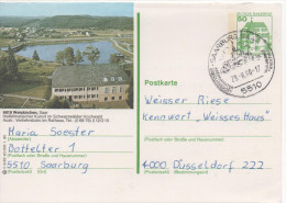 Nr. 2957 , Ganzsache  Deutsche Bundespost , Weiskirchen - Illustrated Postcards - Used