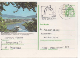 Nr. 2958 , Ganzsache  Deutsche Bundespost , Bodenfels - Geïllustreerde Postkaarten - Gebruikt