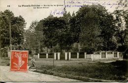 N°41628 -cpa Le Plessis Trévide -route De La Queue- - Le Plessis Trevise