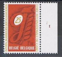 Belgie OCB 1550 (**) Met Plaatnummer 1. - 1961-1970