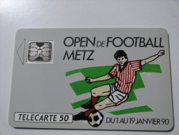 OPEN DE FOOTBALL DE METZ USED CARD - Privat