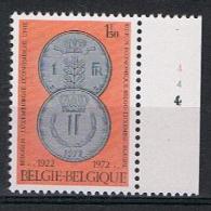 Belgie OCB 1616 (**) Met Plaatnummer 4. - 1971-1980