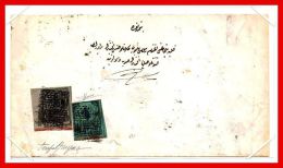 1863 - Busta Affrancata Con  N° 2A+3 - Storia Postale