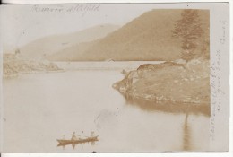 Carte Postale Photo De SEWEN (Haut-Rhin) Vue Sur Le Réservoir Lac D'Alfeld Avec Barque-bâteau-Précurseur Avant 1900- - Altri & Non Classificati