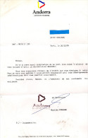 DOCUMENT COMMERCIAL  OFFICE DE TOURISME  Andorre/Boulogne-Billancourt  1994 - Sport & Tourismus