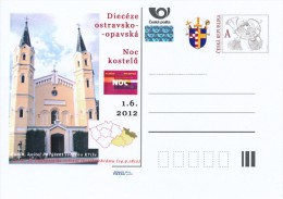 Czech Rep. / Postal Stat. (Pre2012/30) Night Of Churches 2012 - Diocese Of Ostrava-Opava (1) - Postkaarten