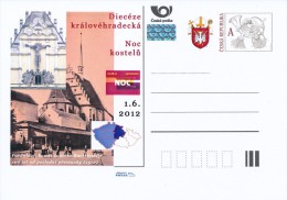 Czech Rep. / Postal Stat. (Pre2012/31) Night Of Churches 2012 - Diocese Of Hradec Kralove (2) - Postcards