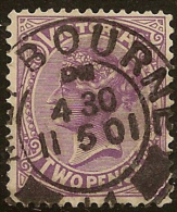 VICTORIA 1901 2d Reddish Violet QV SG 377 U #GR212 - Oblitérés