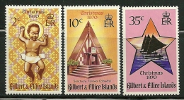 Gilbert & Ellice Islands     "Christmas 1970"    Set   SC#  170-72   MNH** - Gilbert- En Ellice-eilanden (...-1979)