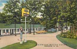 228313-West Virginia, Princeton, Oak Wood Motor Court, Highway 219 & 460, Linen Postcard, Curteich No 1C-H1557 - Otros & Sin Clasificación