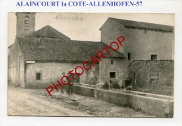 ALAINCOURT La COTE-ALLENHOFEN-Abreuvoir-Carte Photo Allemande-Guerre14-18-1WK-Frankreich-France-57- - Chateau Salins