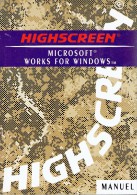 Manuel  En Français - HIGHSCREEN MICROSOFT WORKS FOR WINDOWS     (3813) - Informatique