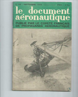 Le Document Aéronautique Publié Par Le Comité De Propagande Aéronautique No 54 Sept 1930 - Luftfahrt & Flugwesen