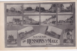 SOUVENIR  DE  RESSONS Sur )MATZ ( 60 )  - VUES MULTIPLES - Ressons Sur Matz