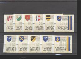 Liechtenstein **  Automatenmarken 1-11 - Unused Stamps