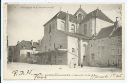 CPA BAUME LES DAMES, Petite Animation PLACE DE L'ABBAYE, DOUBS 25 - Baume Les Dames