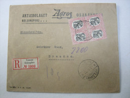 1922, Einschreiben Nach Deutschland - Lettres & Documents