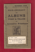 Catalogue Des Albums Et Accessoires Philatéliques Yvert Et Tellier   1936   Illustré - Auktionskataloge