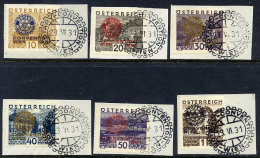 AUSTRIA 1931 Rotarian Congress Set Used On Pieces. Michel 518-23 - Used Stamps