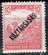 HUNGARY # STAMPS FROM YEAR 1918 STANLEY GIBBONS 287 - Unused Stamps