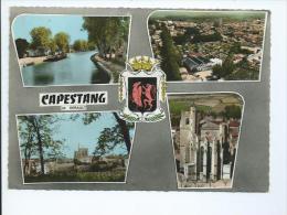 Herault.Capestang Carte Multivue Avec Cave Coopérative - Capestang