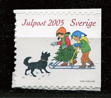 (cl 25 - P8) Suède**  N° 2488 (ref. Michel Au Dos) - Noël. Enfants Et Chien - - Unused Stamps