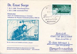 RDA. Enveloppe Polaire De 1983. Dr Ernst Sorge/Glaciologue. - Polarforscher & Promis