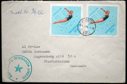 Hungary 1966 Letter To Denmark   ( Lot 1871 ) - Brieven En Documenten