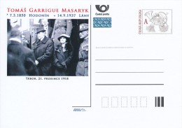 Czech Rep. / Postal Stat. (Pre2012/52) Tomas Garrigue Masaryk (1850-1937) First President Of Czechoslovakia; 75 Years - 1. Weltkrieg
