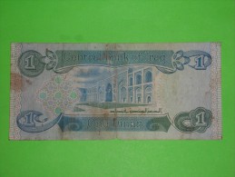 Iraq,one Dinar,1,banknote,paper Money,bill,geld - Iraq