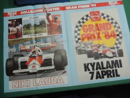 POSTER AUTOSPRINT NIKI LAUDA KYALAMI 7 APRILE 1984 GRAND PRIX F1 NATIONAL B3 - Automobile - F1