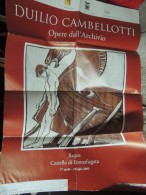 MANIFESTO ORIGINALE DUILIO CAMBELLOTTI OPERA DALL´ARCHIVIO RAGUSA CASTELLO DI DONNAFUGATA 2003 (TARGA FLORIO) - Other & Unclassified