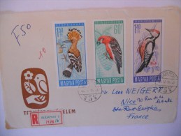 Hongrie Lettre Recommande De Budapest 1968 Pour Nice - Lettres & Documents