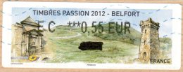 VIGNETTE LISA    " TIMBRES PASSION 2012 "  BELFORT    0.55 Euros  (sur Fragment) - 2010-... Vignette Illustrate