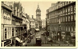 GWENT - NEWPORT - COMMERCIAL STREET 1950 Gw56 - Monmouthshire