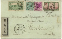 N°105+43+38+51 Sur Lettre  D'Alger  Du 21-7-36 Pour  Rotbau (Bas-Rhin) - Lettres & Documents