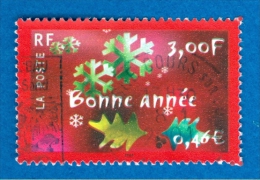 2000  N° 3363  BONNE ANNÉE  OBLITÉRÉ YVERT 0.50 € - Gebraucht