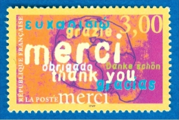 1999  N° 3230  MERCI EN PLUSIEURS LANGUES NEUF ** GOMME YVERT 1.40 € - Nuevos