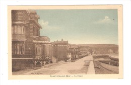 CPA : 76 - Pourville : La Digue : Digue - Villas - Bord De Mer - Colorisée - PEU  COMMUNE - Andere & Zonder Classificatie