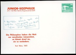 DDR PP18 D2/002 Privat-Postkarte KARL-MARX-ZITAT Berlin 1983 NGK 3,00 € - Private Postcards - Mint