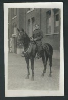 Camp D'Elsenborn. Soldat à Cheval. Phot-carte. Recto/verso. - Elsenborn (camp)