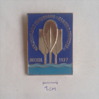 Badge / Pin ZN000950 - International Rowing Competition Moscow 1977 - Rowing