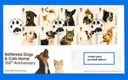 GB 2010-0008, 150th Anniversary Of Battersea Dogs & Cats Home FDC,  London SW8 SHS - 2001-10 Ediciones Decimales