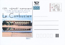 Czech Rep. / Postal Stat. (Pre2012/56) Le Corbusier (1887-1965) Swiss-French Architect, Designer, Painter; 125 Years - Cartes Postales