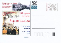 Czech Rep. / Postal Stat. (Pre2012/57) Auguste Lumiere (1862-1954) First Filmmaker In History; 150th Birth Anniversary - Postcards
