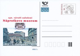 Czech Rep. / Postal Stat. (Pre2012/59) The Naprstek Museum Is A Museum Of Asian, African And American Art; 150 Years - Postcards