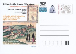 Czech Rep. / Postal Stat. (Pre2012/68) Elizabeth Jane Weston (1581-1612) English-Czech Poet; Daughter Edward Kelley - Cartes Postales