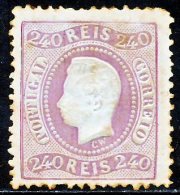 !										■■■■■ds■■ Portugal 1867 AF#35(*) Curved Label Perforated 240 Réis (x5470) - Unused Stamps