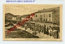 BREHAIN-BRUCHHEIM-Fete-Di Eu-Procession-Carte Allemande-Guerre14-18-1WK -Frankreich-France-57-Fel Dpost- - Chateau Salins