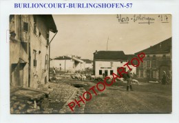 BURLIONCOURT-BURLINGSHOFEN-Gardeuse De Porcs-Cochons-Carte Photo Allemande-Guerre14-18-1WK-Frankreich-France-57- - Chateau Salins